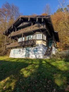 Uninhabited house, autumn atmosphere
