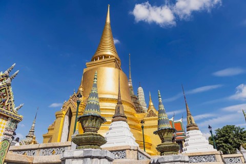Wat Phra Kaeo, Temple of the Emerald Buddha. Bangkok, Thailand
