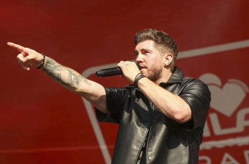 Joey Heindle at the Schlager Radio - Festival in Neuruppin at Hanger 312 on 24.05.25
