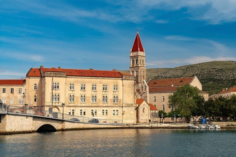 Town Hall and the Cathedral of St Laurence in Trogir, Croatia