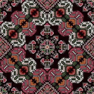 Traditional Bulgarian embroidery vector pattern