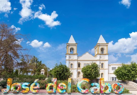 Mexico, colonial streets and colorful architecture of San Jose del Cabo in historic center
