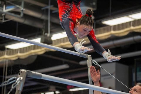 German Gymnastics League (Bundesliga) for woman, 1st competition day 2025 in Mannheim***Seda