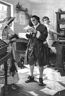 Benjamin Franklin (born 17 January 1706, died 17 April 1790 in Philadelphia, Pennsylvania),