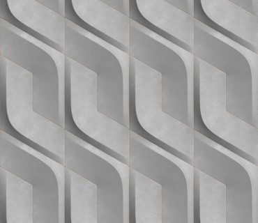 Futuristic 3D Wallpaper of black and green angular shape. High quality seamless texture