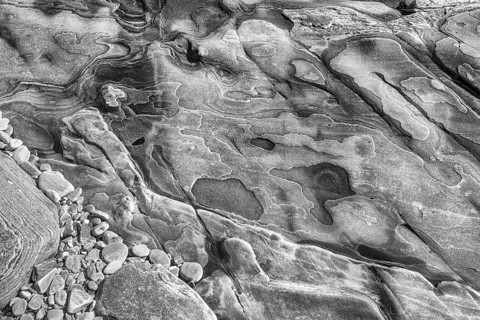 Rock structures, Söröya, Finnmark, Norway, May 2019