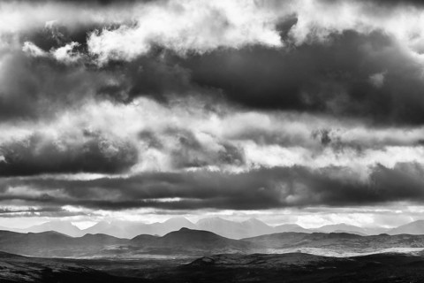 Cloud atmosphere in the mountains, Alvdal Vestfjell, Hedmark, Innlandet, Norway, August 2025