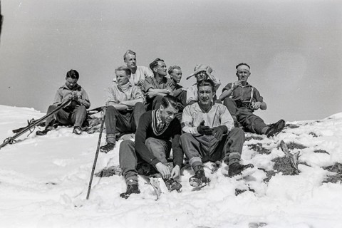 Historische Luftaufnahme, Gesichter des zweiten Weltkrieges, Deutsche Luftwaffensoldaten auf
