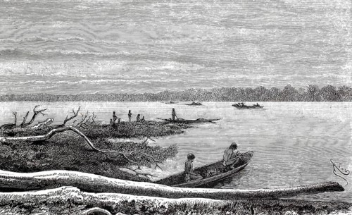 Guaraunos, also known as Warao, an indigenous people in the Orinoco Delta in Venezuela, here with