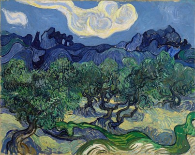 The Olive Trees (1889), Painting by Vincent Willem van Gogh (born 30 March 1853 in Groot-Zundert,