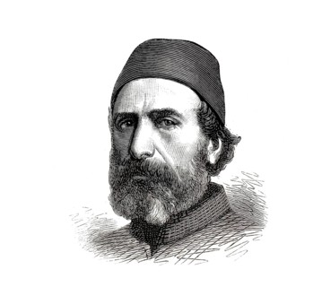 Ibrahim Edhem Pasha (1819–1893), Ottoman statesman and Grand Vizier, illustration, reproduction of