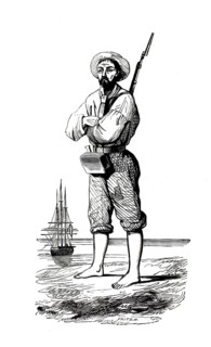 French expedition sailors of the 18th and 19th century often took off their heavy uniforms during