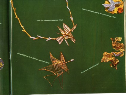 Paris Match n°729 du 30 mars 1963 (double page présentant les bijoux de Braque acquis par l'Etat français)