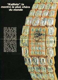 Montre Kallista, dessinée par le peintre Raymond Moretti et faite par Vacheron Constantin