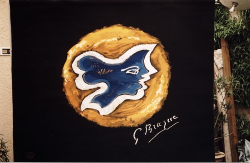 Tapisserie réalisée d'après Hécate, de Braque