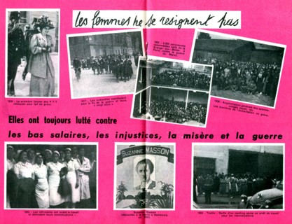 Leaflet of the C.G.T. (French Confederation of Labour) aimed at  women