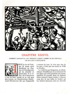 Rabelais : Chapitre 37 de "La vie très horrificque du Grand Gargantua"