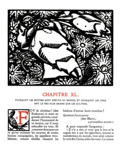 Rabelais : Chapitre 40 de "La vie très horrificque du Grand Gargantua"