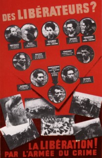 The Affiche Rouge announcing the end of the Manouchian Resistance network