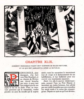 Rabelais : Chapitre 49 de "La vie très horrificque du Grand Gargantua"