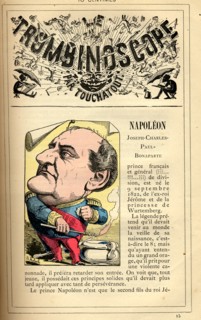 Caricature du Prince Napoléon, in : "Le Trombinoscope"