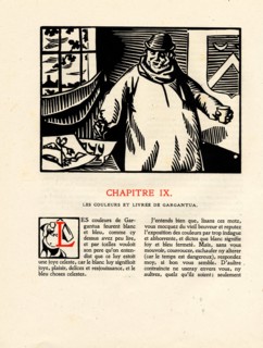 Rabelais : Chapitre 9 de "La vie très horrificque du Grand Gargantua"