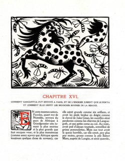 Rabelais : Chapitre 16 de "La vie très horrificque du Grand Gargantua"