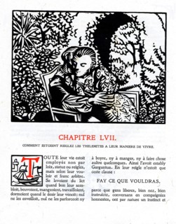 Rabelais : Chapitre 57 de "La vie très horrificque du Grand Gargantua"