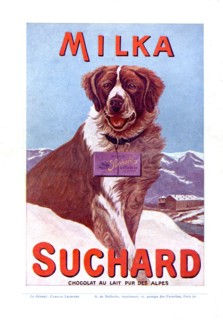 Publicité pour le chocolat Suchard dans le journal "Je sais tout"