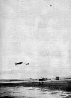 The frightening flight of Garros at Houlgate on August 15, 1913