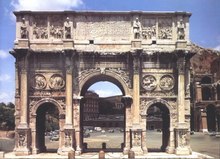 The Arch of Constantine of the Roman Forum in Rome