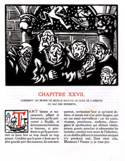Rabelais : Chapitre 27 de "La vie très horrificque du Grand Gargantua"