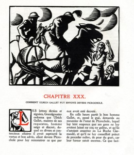 Rabelais : Chapitre 30 de "La vie très horrificque du Grand Gargantua"