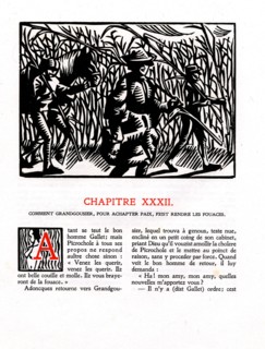 Rabelais : Chapitre 32 de "La vie très horrificque du Grand Gargantua"