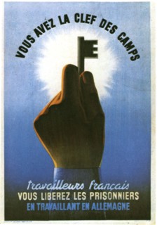 Propaganda poster for volunteer work in Germany