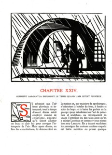 Rabelais : Chapitre 24 de "La vie très horrificque du Grand Gargantua"