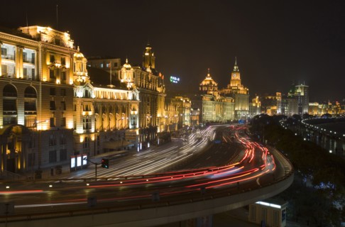 the Bund of Shanghai