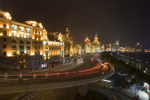 the Bund of Shanghai