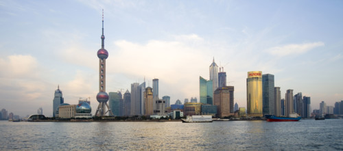 the Bund of Shanghai