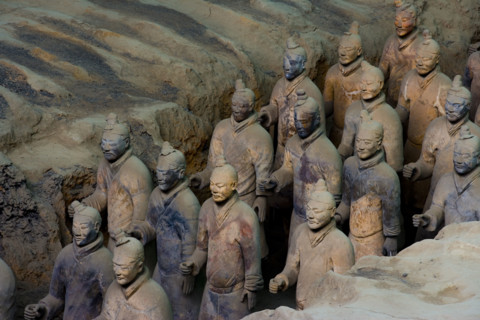 the Emperor Qin's Terra-cotta Warriors,Terra-cotta,Terracotta,Terra cotta,Xi'an