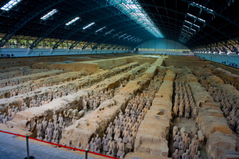 the Emperor Qin's Terra-cotta Warriors,Terra-cotta,Terracotta,Terra cotta,Xi'an