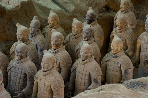 the Emperor Qin's Terra-cotta Warriors,Terra-cotta,Terracotta,Terra cotta,Xi'an