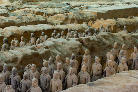 the Emperor Qin's Terra-cotta Warriors,Terra-cotta,Terracotta,Terra cotta,Xi'an