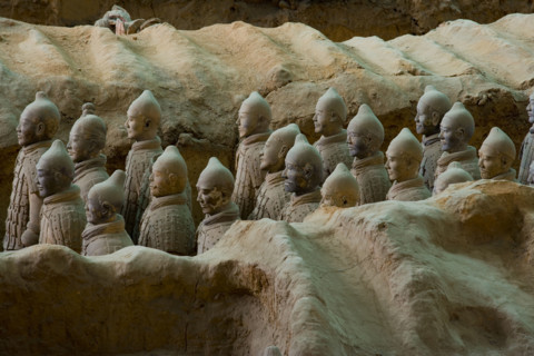 the Emperor Qin's Terra-cotta Warriors,Terra-cotta,Terracotta,Terra cotta,Xi'an