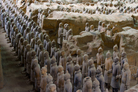 the Emperor Qin's Terra-cotta Warriors,Terra-cotta,Terracotta,Terra cotta,Xi'an
