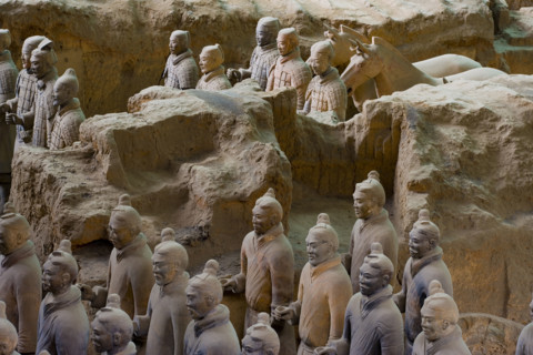 the Emperor Qin's Terra-cotta Warriors,Terra-cotta,Terracotta,Terra cotta,Xi'an