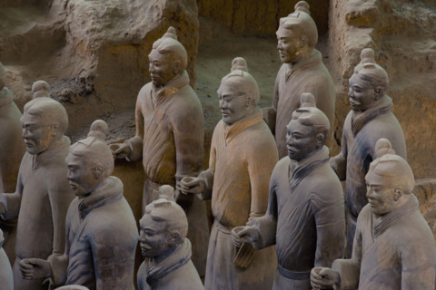 the Emperor Qin's Terra-cotta Warriors,Terra-cotta,Terracotta,Terra cotta,Xi'an