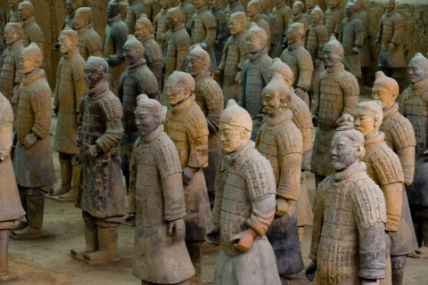 the Emperor Qin's Terra-cotta Warriors,Terra-cotta,Terracotta,Terra cotta,Xi'an