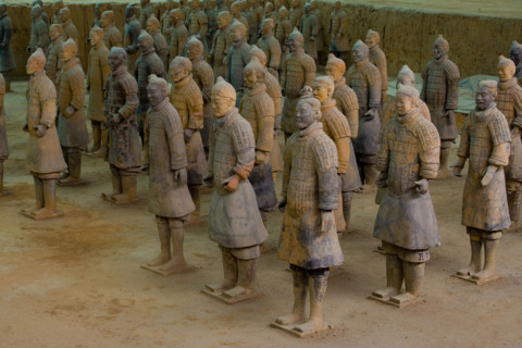 the Emperor Qin's Terra-cotta Warriors,Terra-cotta,Terracotta,Terra cotta,Xi'an