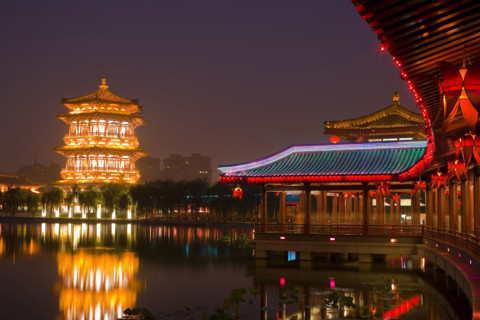 Night Scene of Tang Paradise,Xi'an